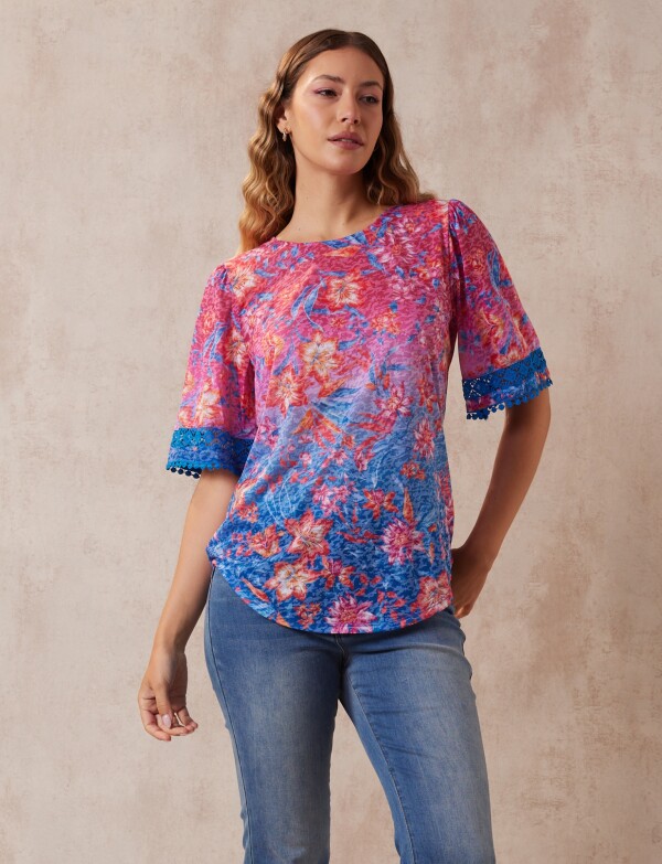 Blusa Printed MULTI/ROSA