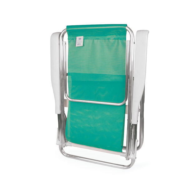 SILLA RECLINABLE 8 POSICIONES ALUMINIO SANNET VERDE VERDE