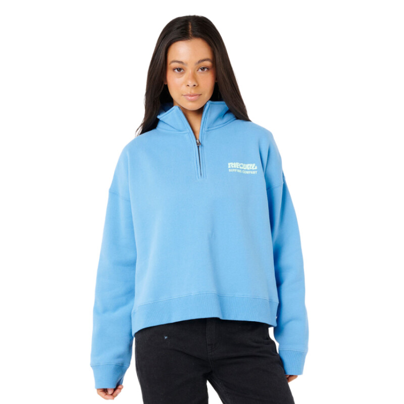 Buzo Rip Curl Surf Puff 1/4 Zip - Celeste Buzo Rip Curl Surf Puff 1/4 Zip - Celeste