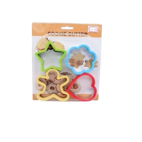 Set 4 moldes plásticos para galleta Set 4 moldes plásticos para galleta