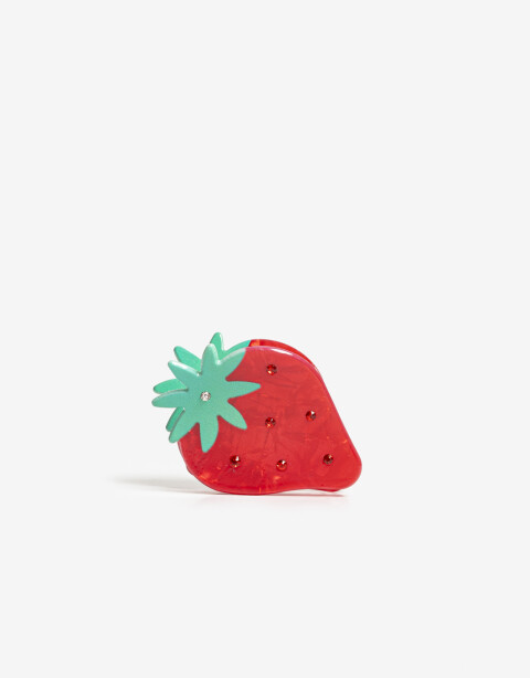 Broche Frutas Broche Acrílico Berry - Rojo Frutilla