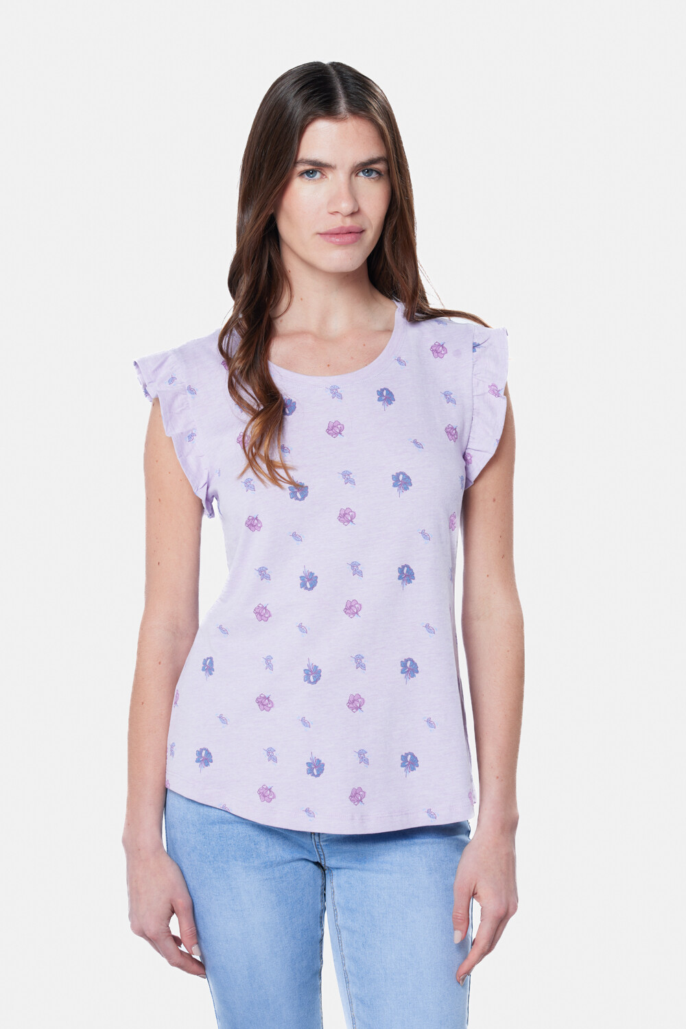 REMERA ESTAMPADA Lila