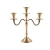 CANDELABRO DORADO 30CM Unica