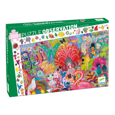Puzzle Observación Río Carnaval 200 pzs Djeco Puzzle Observación Río Carnaval 200 pzs Djeco