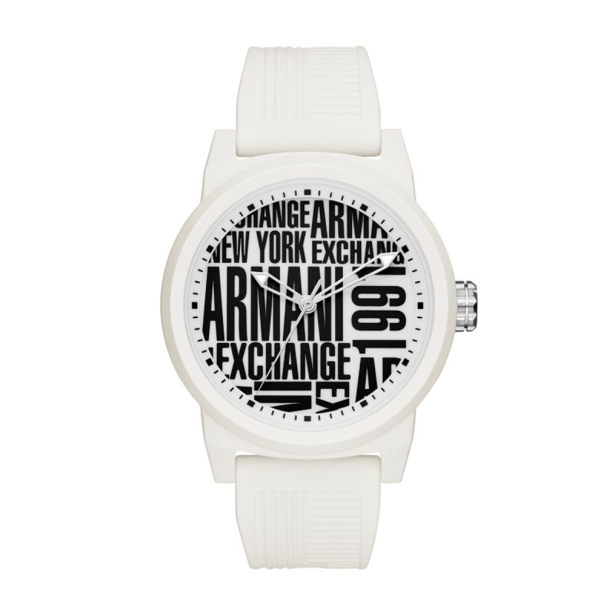 Reloj Armani Exchange Deportivo/Fashion Silicona Blanco 