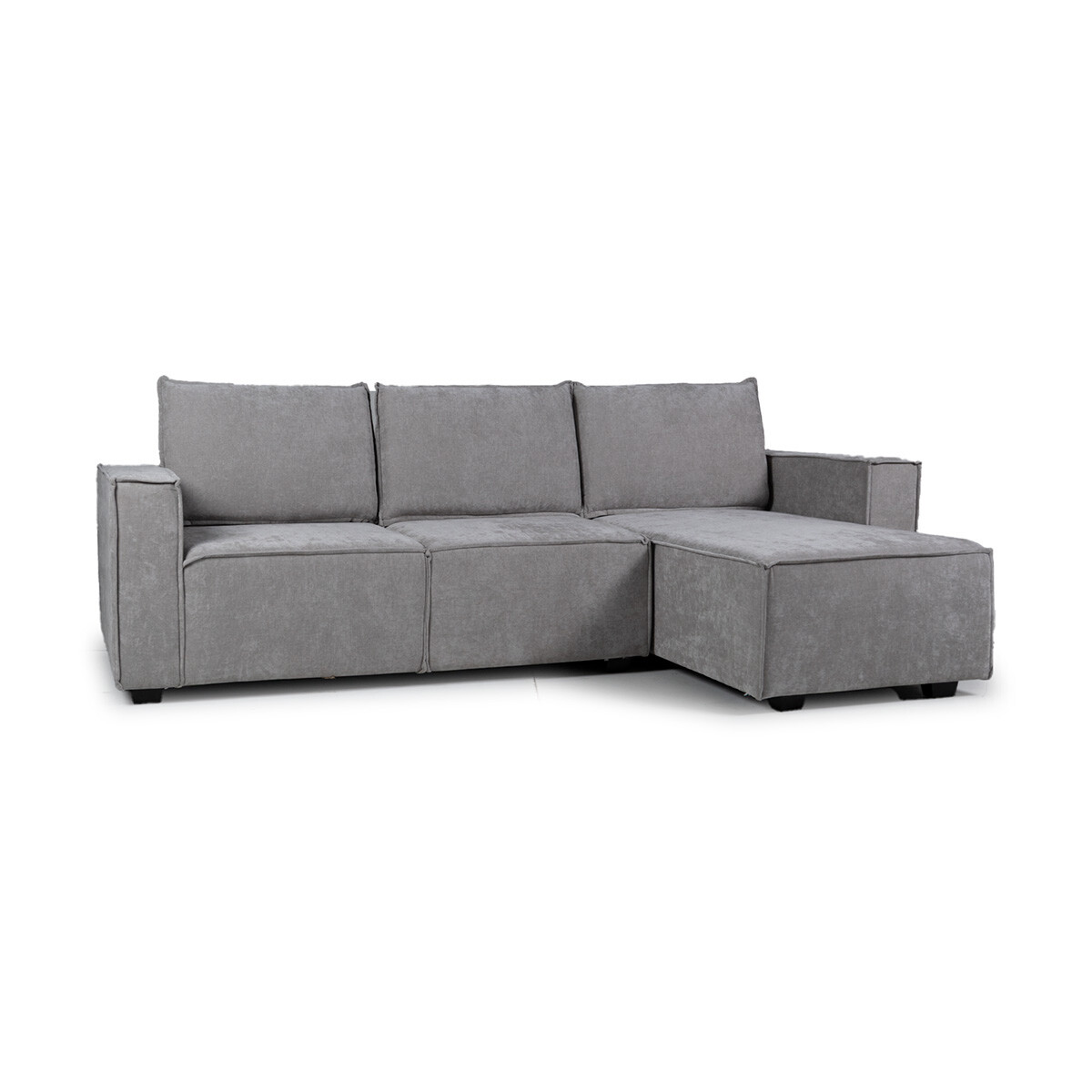Rinconera Urban - Tela Microfibra - Chaise derecho - 12074 (Gris) 