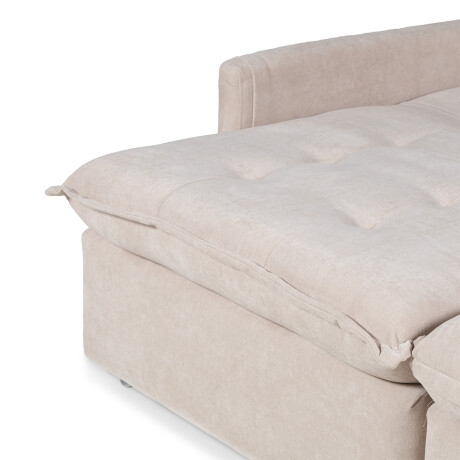 Sofá Cama Oliver - Tela Microfibra 12072 (Beige)