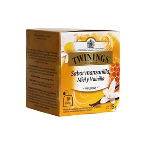 TE TWININGS MANZANILLA MIEL Y VAINILLA x 10 sob Unica
