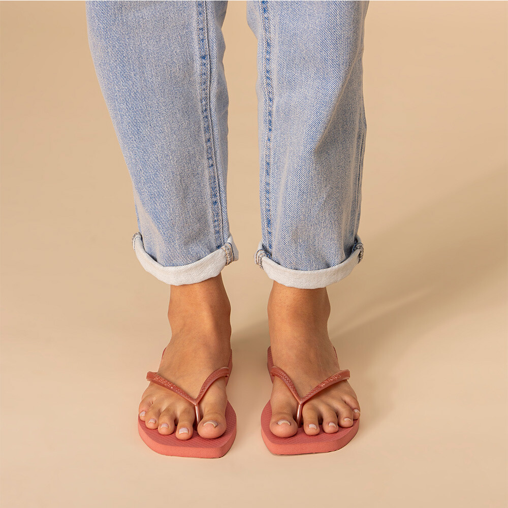 Sandalias Havaianas Slim Square Mujer Canyon Clay