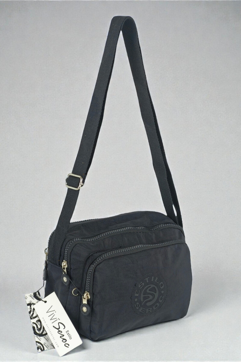 Morral con bolsillos Negro