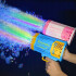 Pistola Burbujas Bazooka X69 Disparadores Recargable Juguete Variante Color Azul