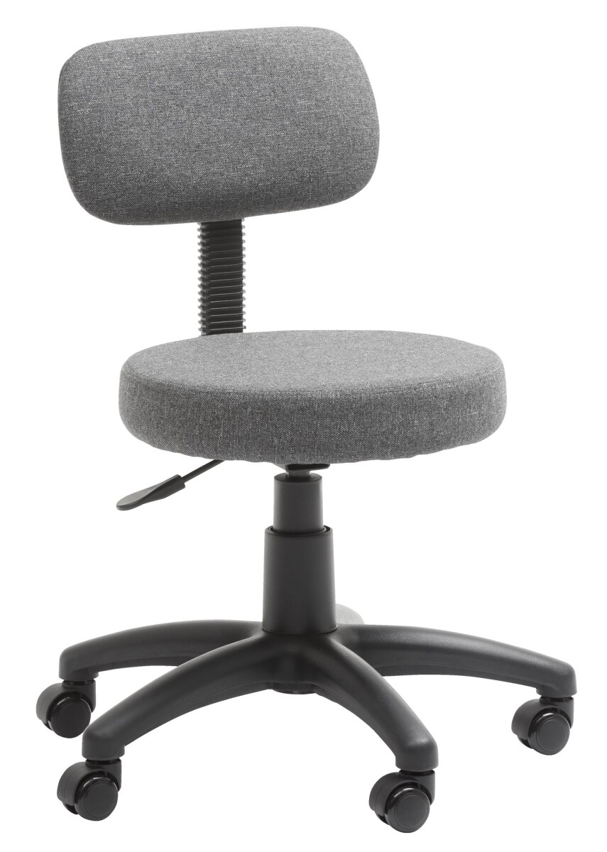 Silla escritorio MULDBJERG tela gris osc/negro 