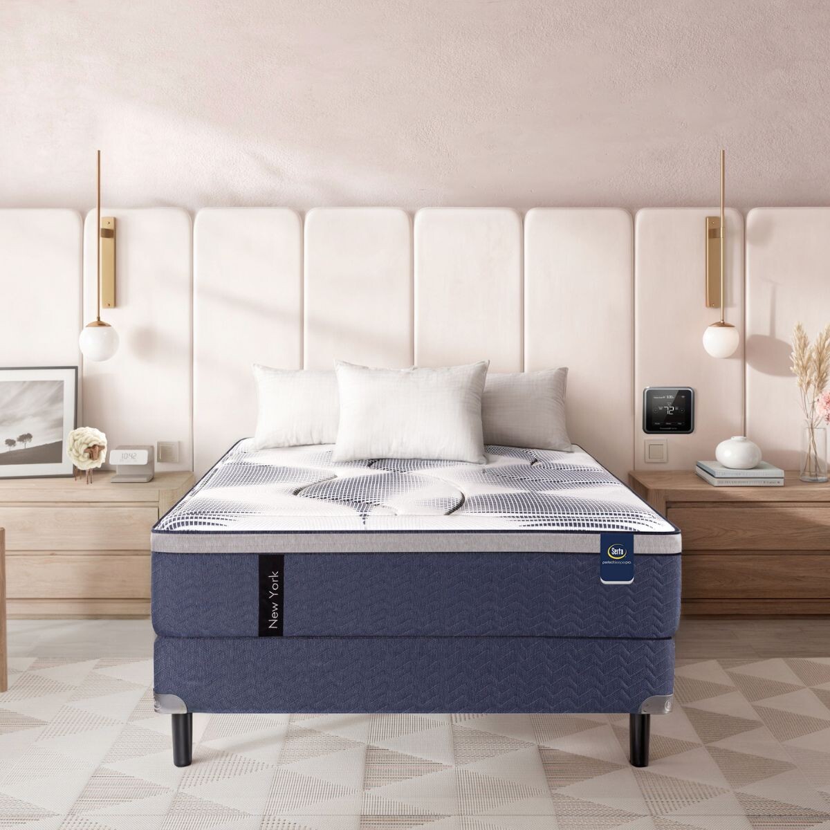 Conjunto Sommier New York - 2 Plazas - 1.40 x 1.90 