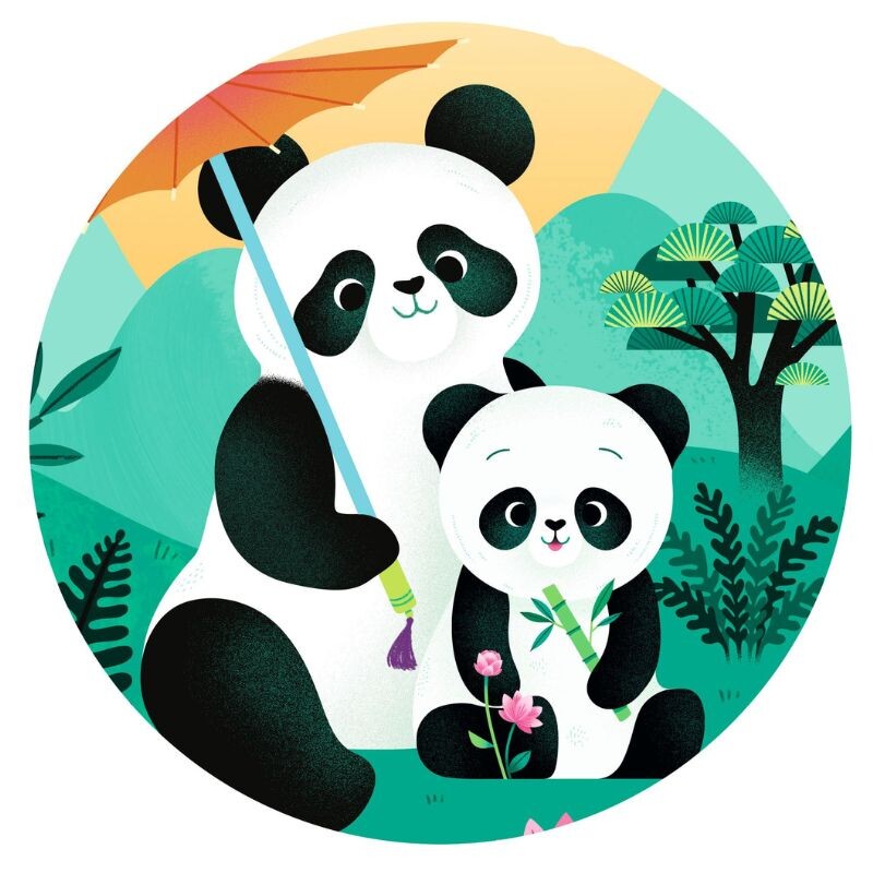 Puzzle Siluetas 42x30cm 24 Pcs 3+ Leo the Panda