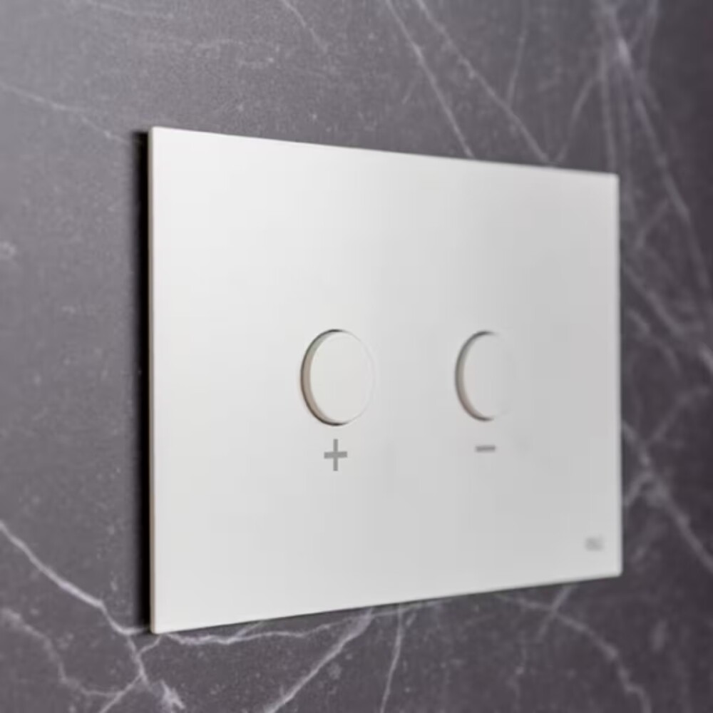 Placa pulsador Blink Blanco mate texturizado OLI Placa Pulsador Blink Blanco Mate Texturizado Oli