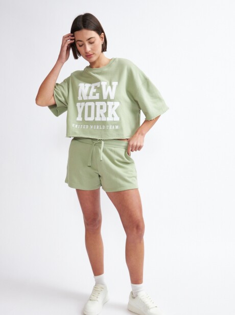 REMERA NY VERDE