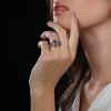 Anillo Paola de MOON en plata 925 con brillante y piedras semipreciosas Anillo Paola de MOON en plata 925 con brillante y piedras semipreciosas