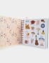 Anotadores Cuadernos y Memos Cuaderno Cuadrado Tapa Dura Con Stickers Y Charm - Amarillo Claro