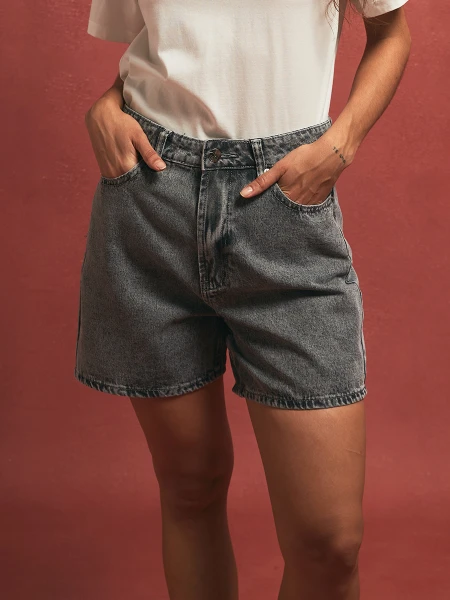 SHORT MACEIO GRIS CLARO