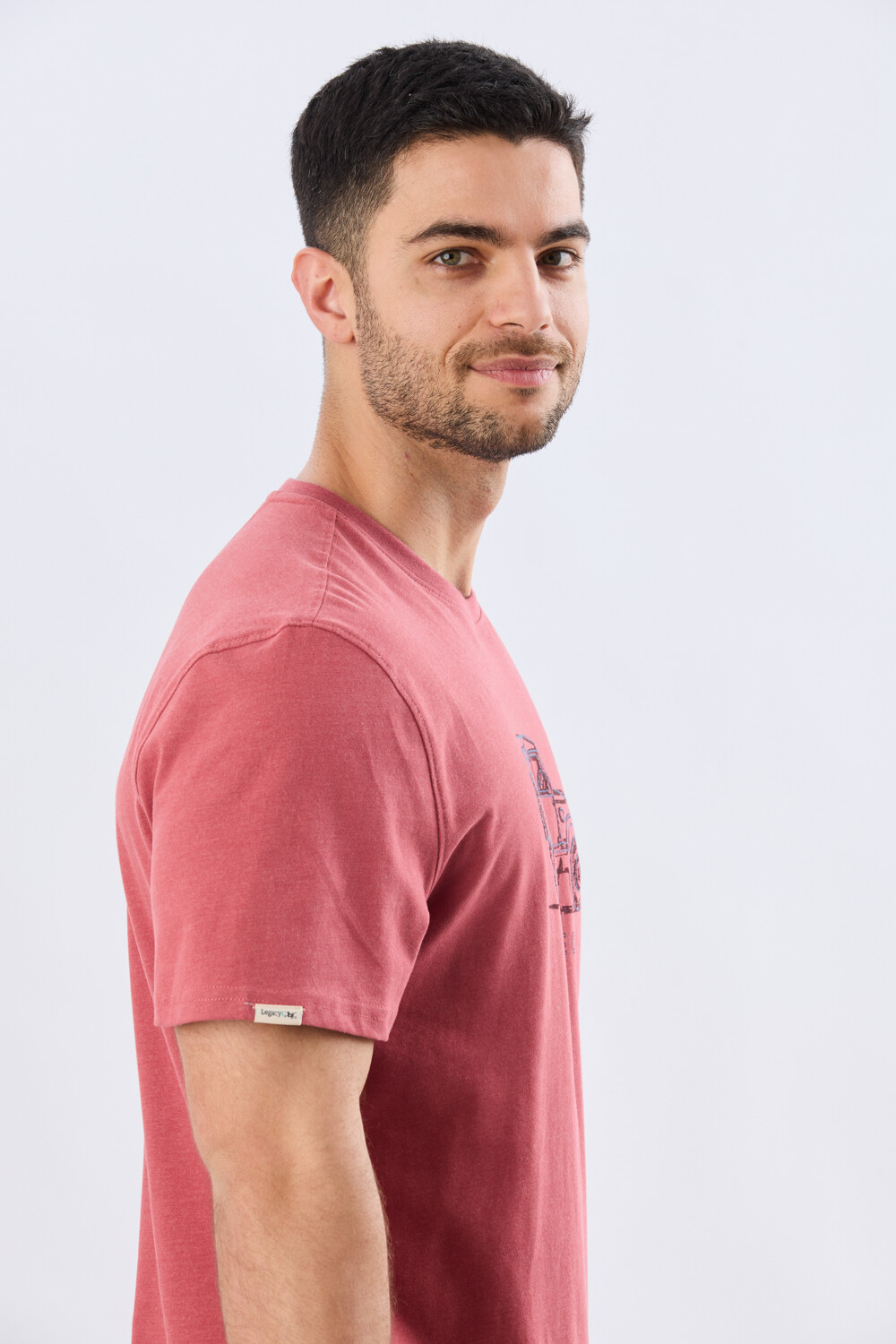 REMERA ESTAMPADA DE ALGODÓN Ladrillo