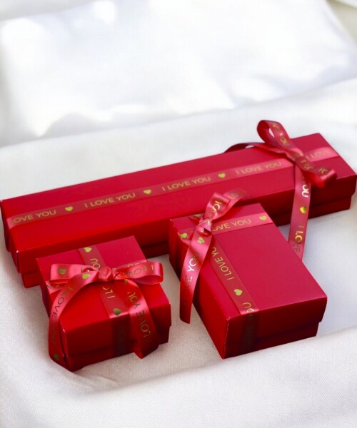 Cinta 1,5 cm. x 10 mts - I love you ROJO