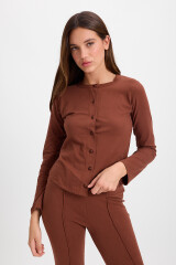 Blusa Hook Marron
