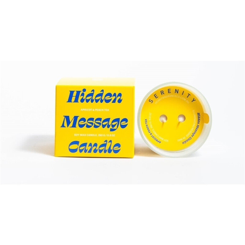 Vela Aromatica 250g Mensaje Oculto Apricot Peach Tea
