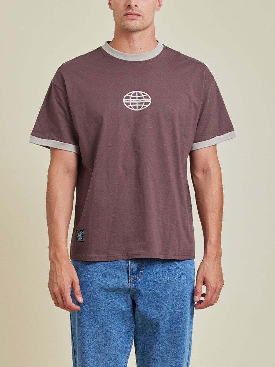 T-SHIRT RUNEL RUSTY - Marrón 