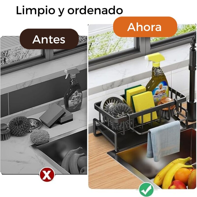 Organizador Soporte Esponja Fregadero Cocina Baño Detergente Organizador Soporte Esponja Fregadero Cocina Baño Detergente