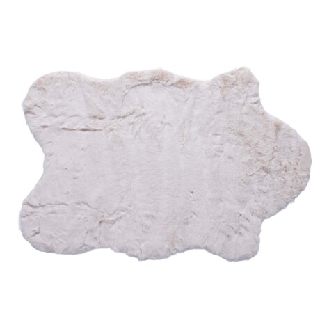 ALFOMBRA POLIESTER NATURAL-BEIGE RABIT SKIN