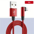 Cable Datos Usb A Tipo C Super Reforzado Lateral Marvo Variante Color Rojo