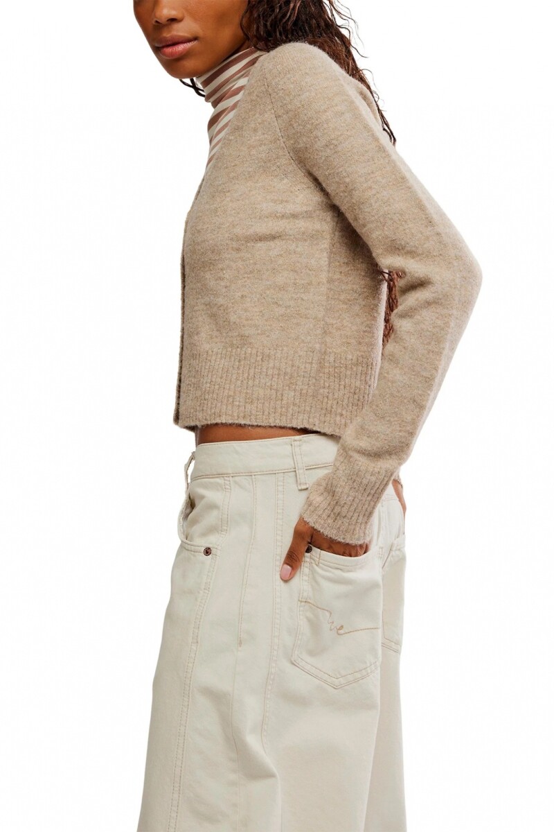 SCHOOL GIRL CARDI Vison