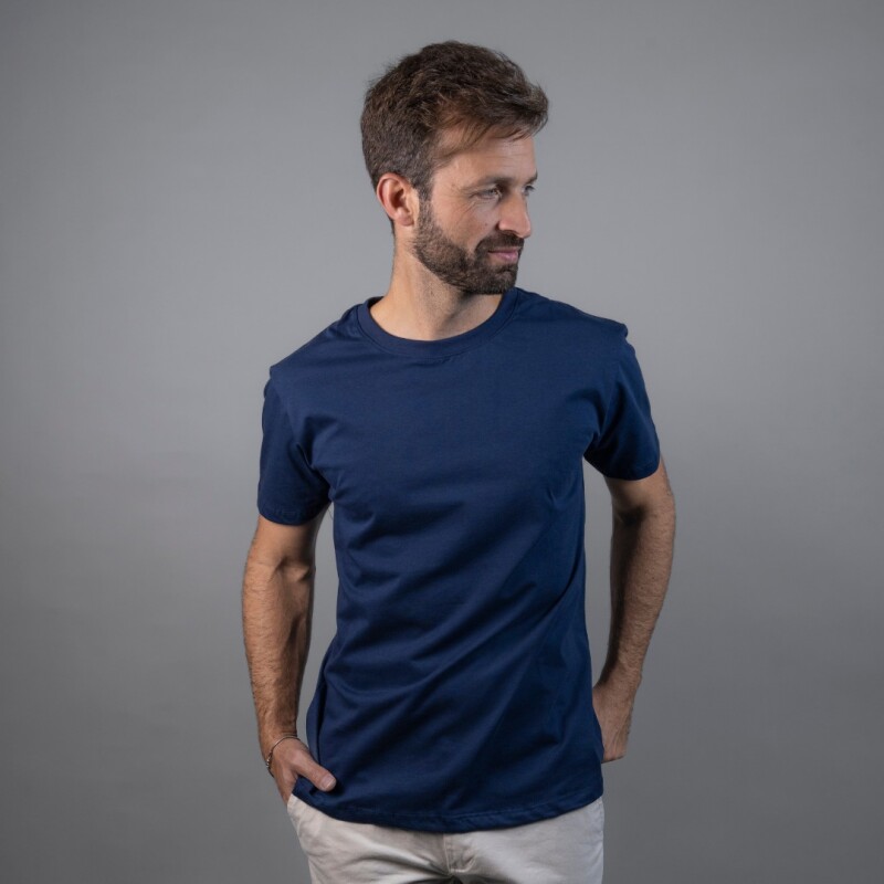 REMERA ALGODÓN Azul Marino