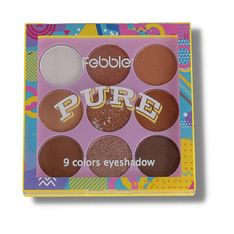 FEBBLE Paleta de 9 Sombras Nude Matte y Satinadas 3 Modelos Febble Paleta De 9 Sombras Nude Matte Y Satinadas 3 Modelos