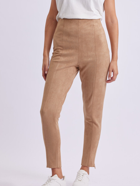 Calza de gamuza Beige