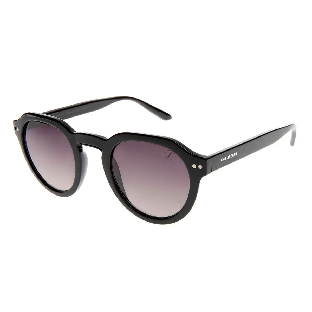 Lentes de Sol Unisex ecológicas redondas - Negro 