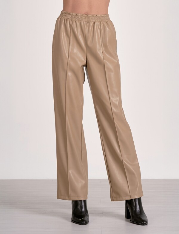 Pantalon Eco Cuero TOSTADO