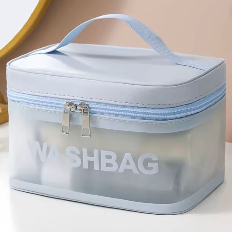 Necessaire Impermeable Ideal Maquillaje Celeste