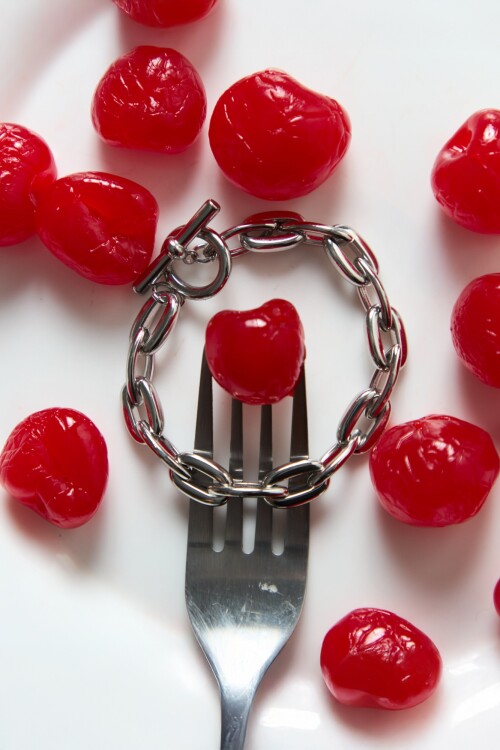 Pulsera cadena acero plateado