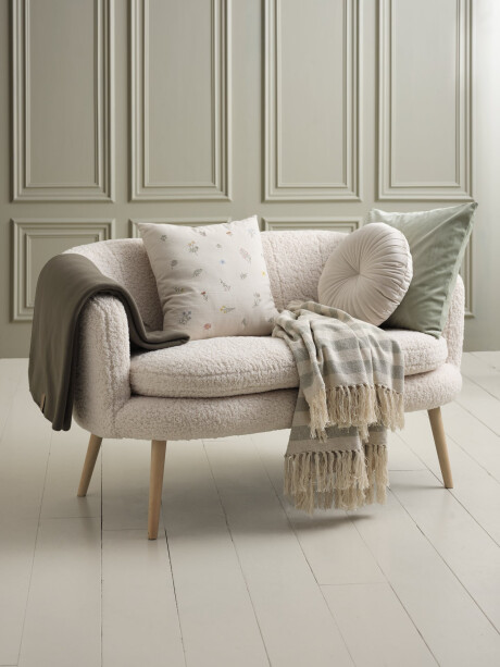 Almohadón KUGLEASK Ø40 terciopelo beige Almohadón KUGLEASK Ø40 terciopelo beige