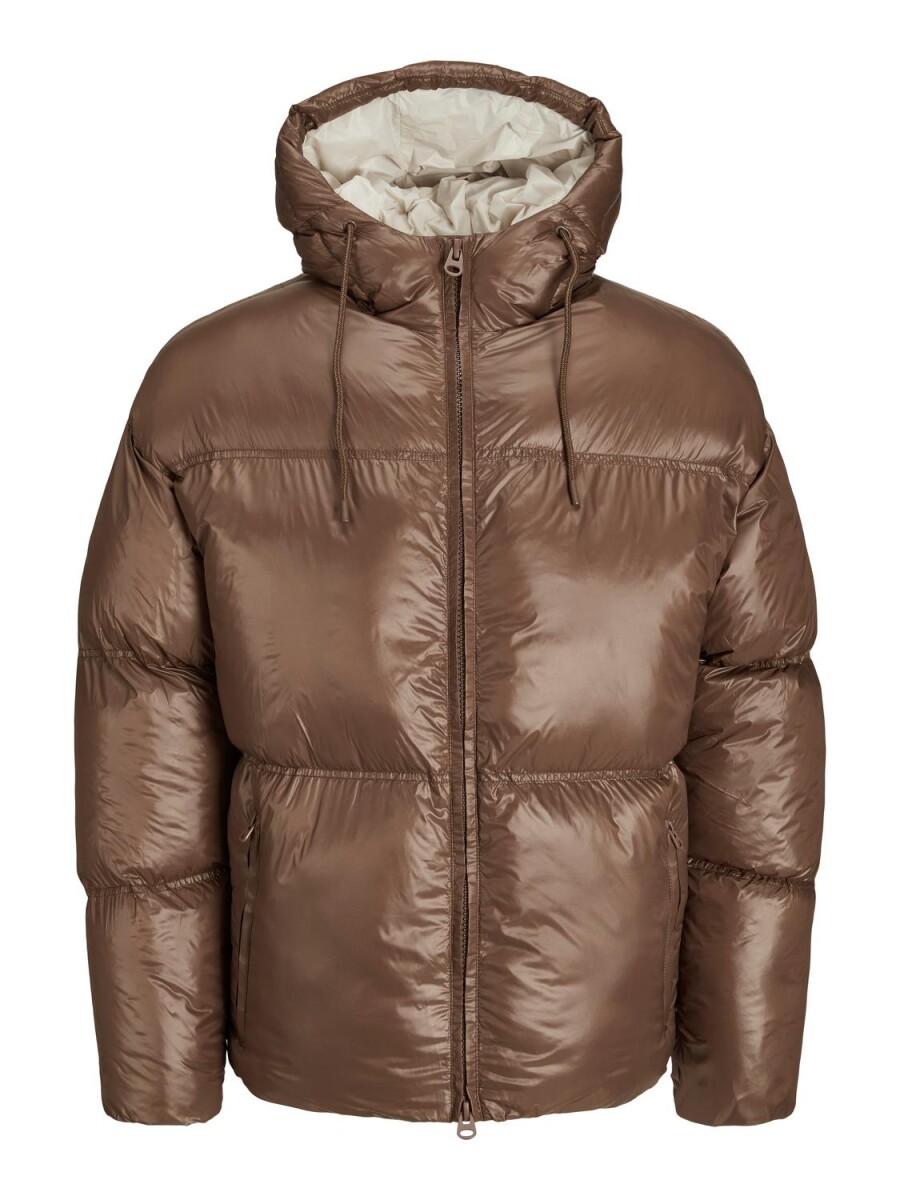 Chaqueta Clean Acolchada Brillo - Seal Brown 