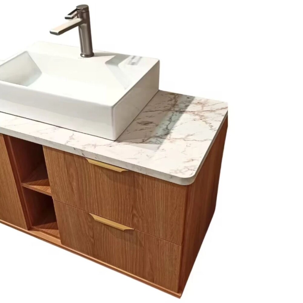 Mueble de baño suspendido Caroline 100 cm Catedral con bacha Mueble De Baño Suspendido Caroline 100 Cm Catedral Con Bacha