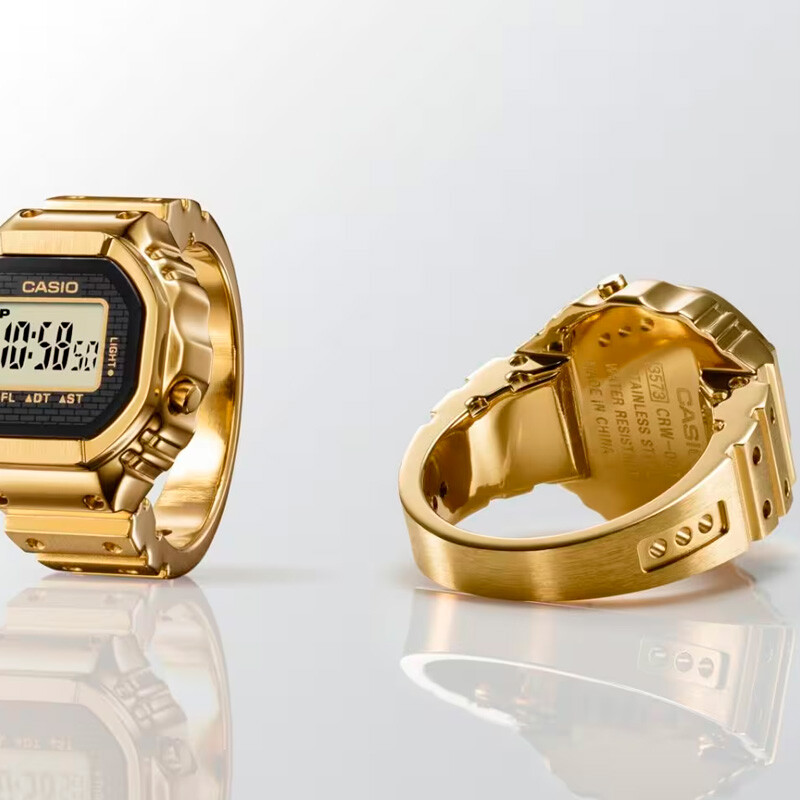 Anillo Casio Reloj Digital Unisex CRW-001G-9DR Anillo Casio Reloj Digital Unisex CRW-001G-9DR