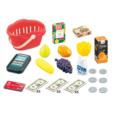 Caja Registradora Juguete Con Scanner Luz Y Sonido + Accesorios Jug019004