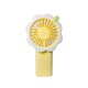 Ventilador floral amarillo