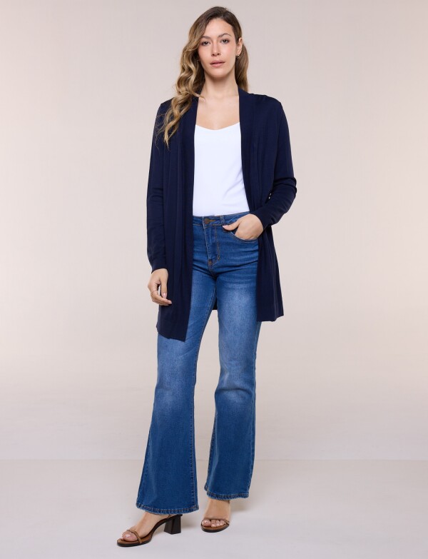 Cardigan Liviano Abierto AZUL