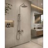Barral de ducha Monocomando Exterior con transferencia Milano Gris Satinado Barral De Ducha Monocomando Exterior Con Transferencia Milano Gris Satinado
