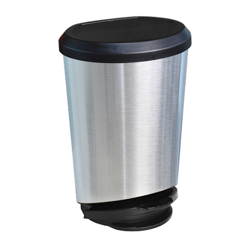 Tarro de residuos simil metal con pedal 20 lts GRIS