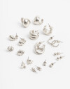 Aros Sets Metal Aros Sets Vintage - Plateado