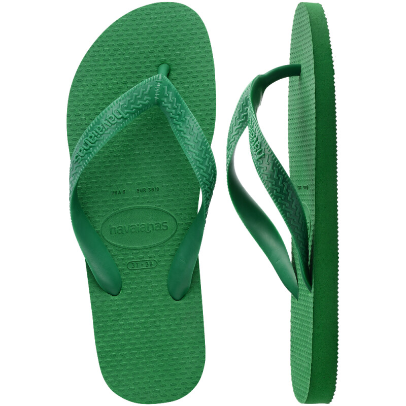 Sandalias Havaianas Color Unisex Verde Patria